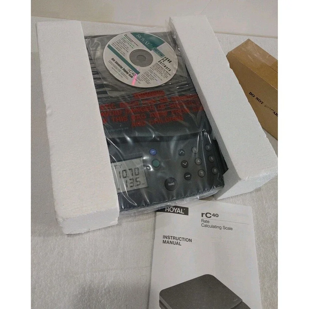 Royal RC40 40-Pound Rate Calculating Shipping Scale - Excellent  Open Box New